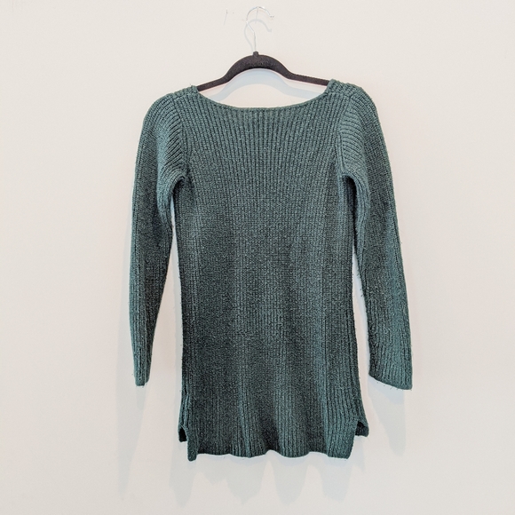 Merona crewneck knitted pullover green sweater - Picture 2 of 4